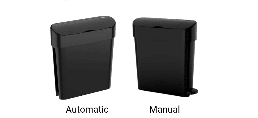 Automatic and Manual sanitary bins